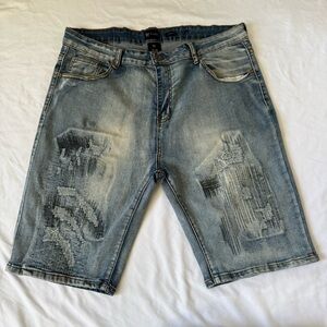 WAIMEA Faded Blue Jean Shorts size 38
